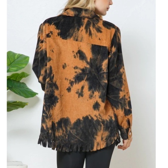 BLUE B Corduroy Tie Dye Light Jacket Small - Picture 2 of 12